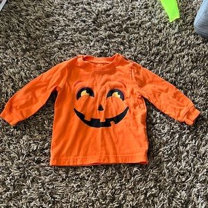 6 month Carter's pumpkin shirt